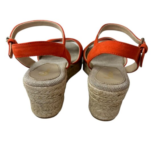 Boden Orange Espadrille Wedge Sandals Women’s EU 39 / US 8.5 – NWOT - Picture 6 of 8